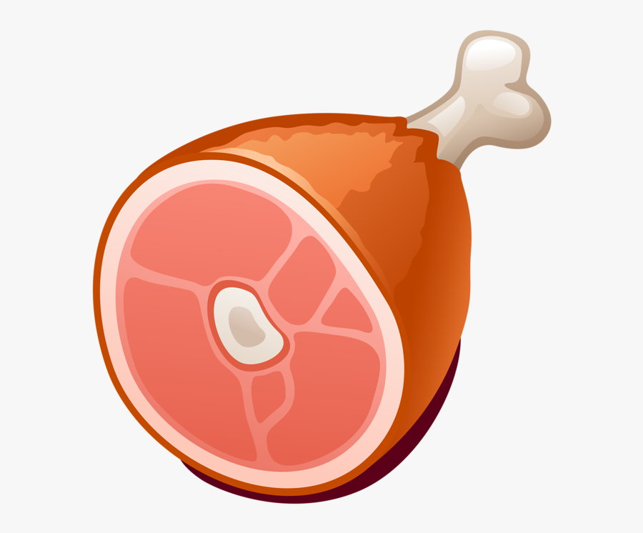 Fish In Frying Pan Clipart - Jamon Dibujo Png, Transparent Clipart