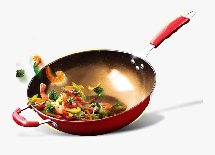 Wok Dish Tableware Frying - Cooking Fry Pan Png, Transparent Clipart