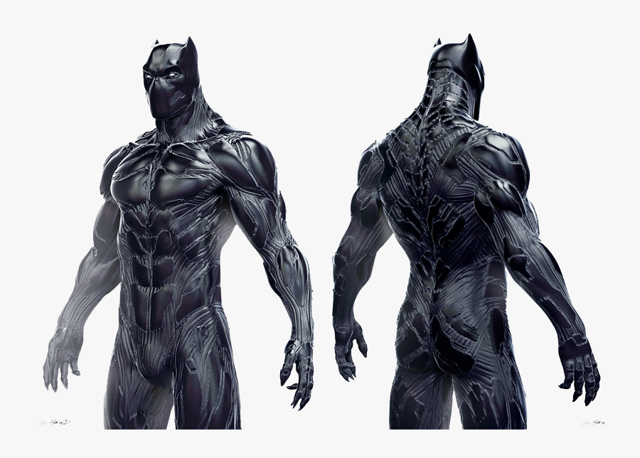 Black Panther Png Transparent Image - Black Panther Suit Design, Transparent Clipart