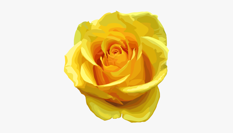 Yellow Rose Clipart One Single - Flower Rose Yellow Png, Transparent Clipart