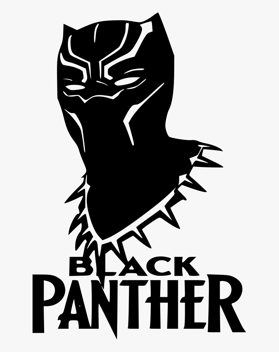 Marvel Black Panther Mask Decal In - Black Panther Logo Drawing, Transparent Clipart