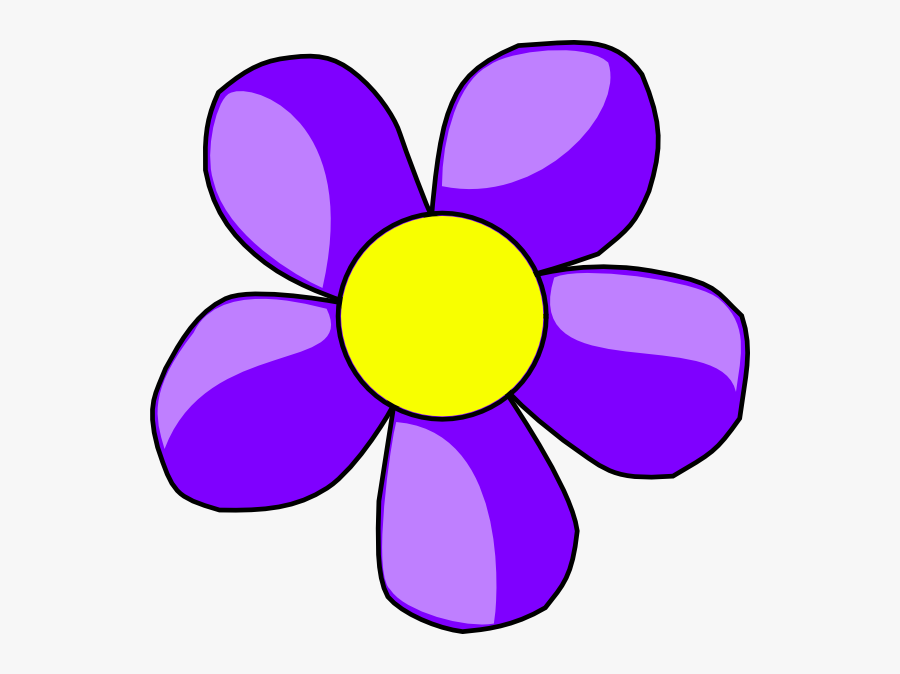 Purple Clipart Flower, Transparent Clipart