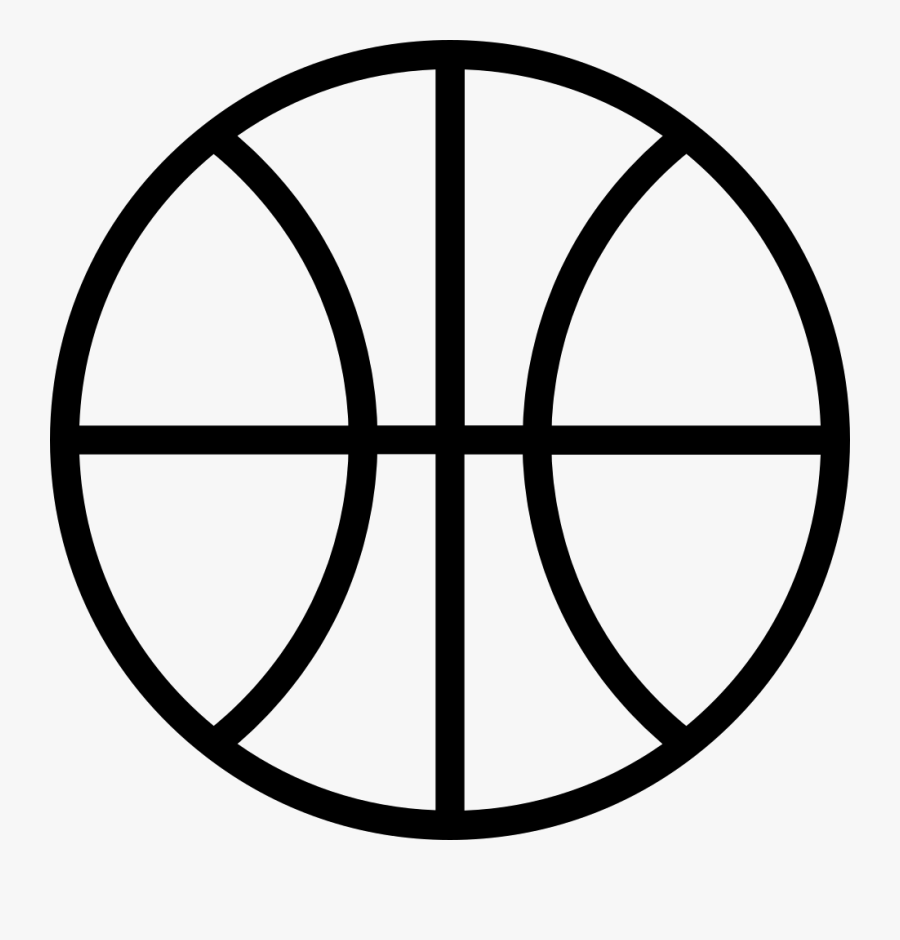 Transparent White Basketball Png - Black And White Basketball Clip Art, Transparent Clipart