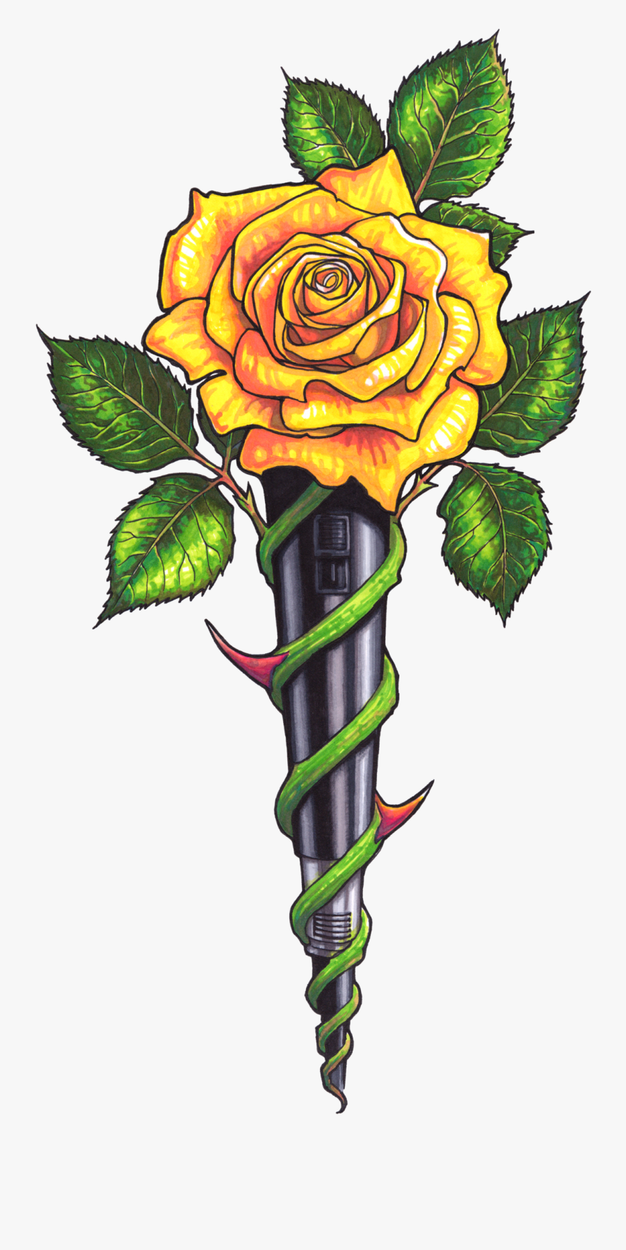 Rose With Cross Clipart - Beautful Rose Clipart, Transparent Clipart