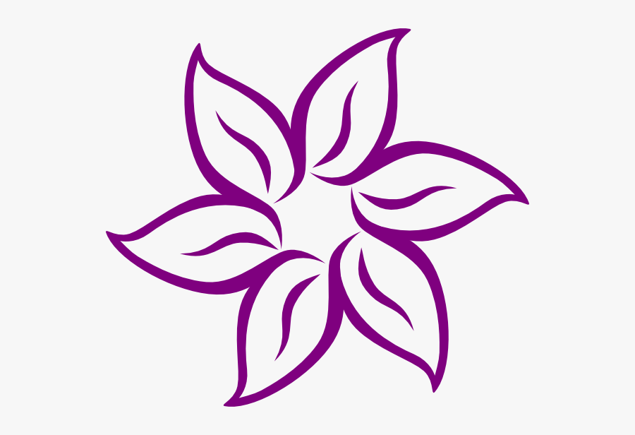 Purple Flower Clipart Pretty Flower - Sea Flower Clipart, Transparent Clipart