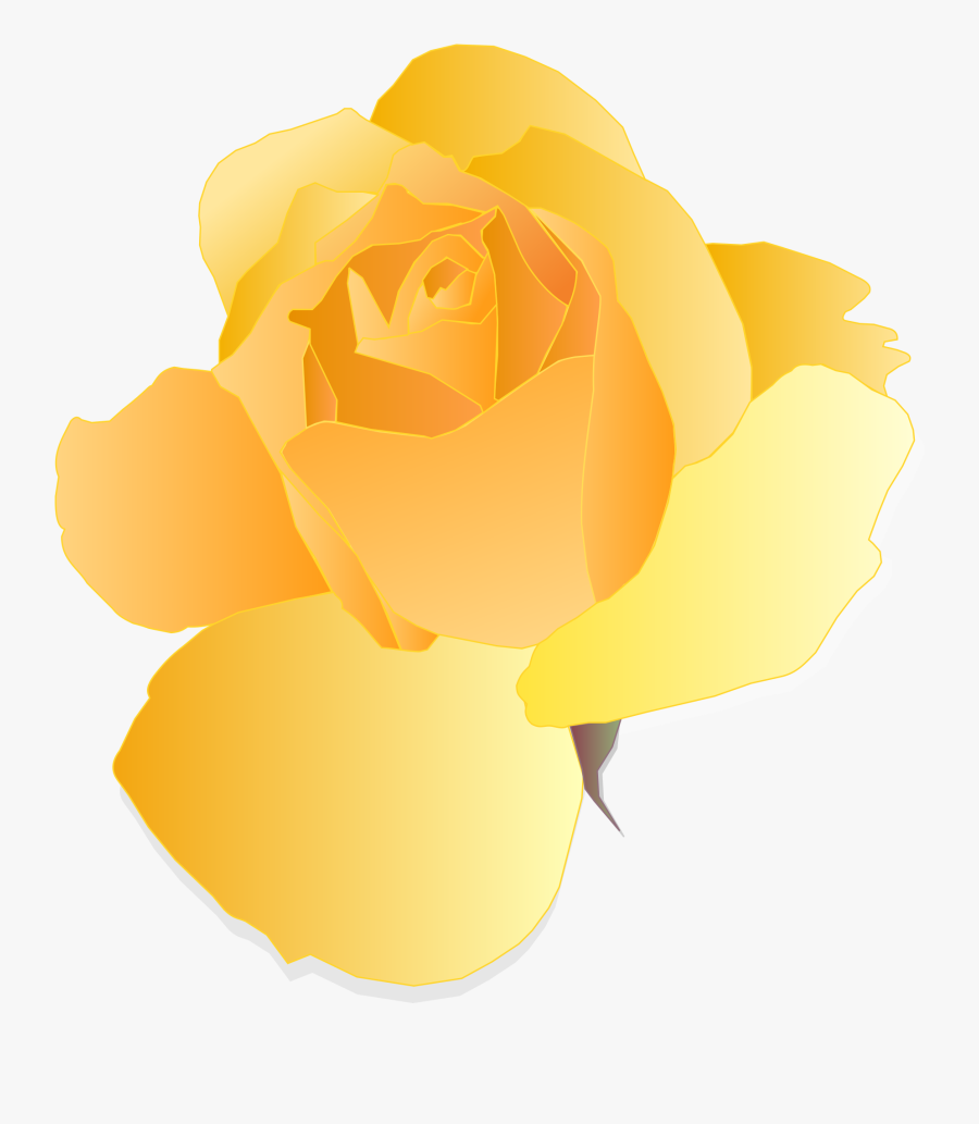Yellow Rose Clipart Small - Rose, Transparent Clipart