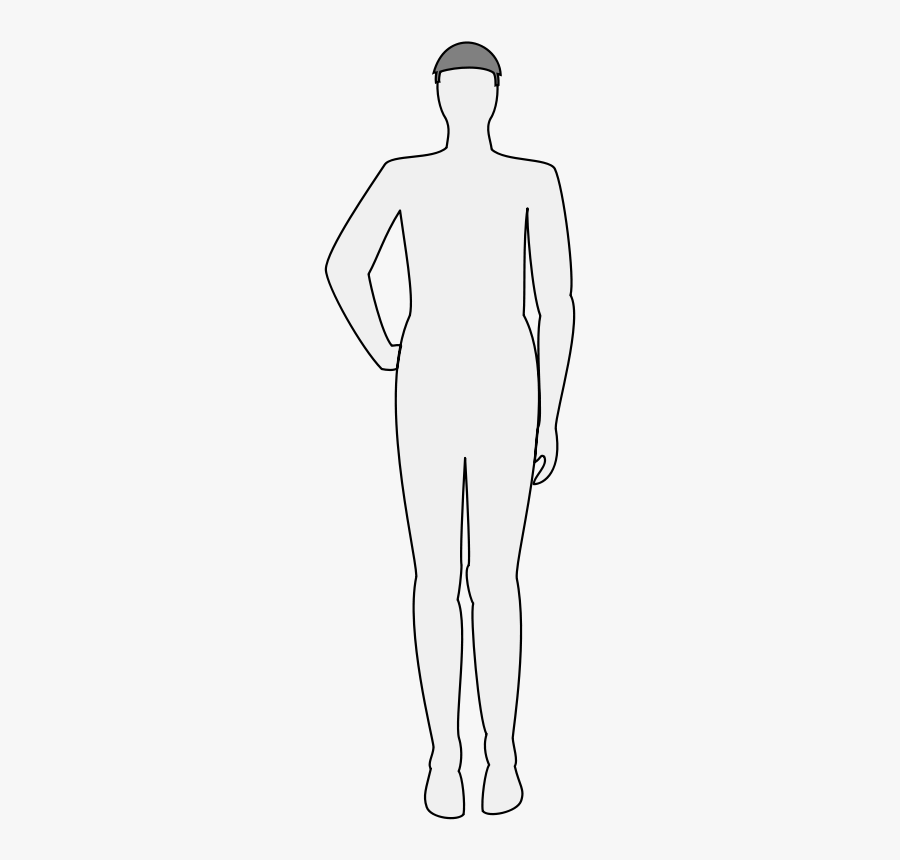 Male Body Silhouette - Male And Female Body Silhouettes Png, Transparent Clipart