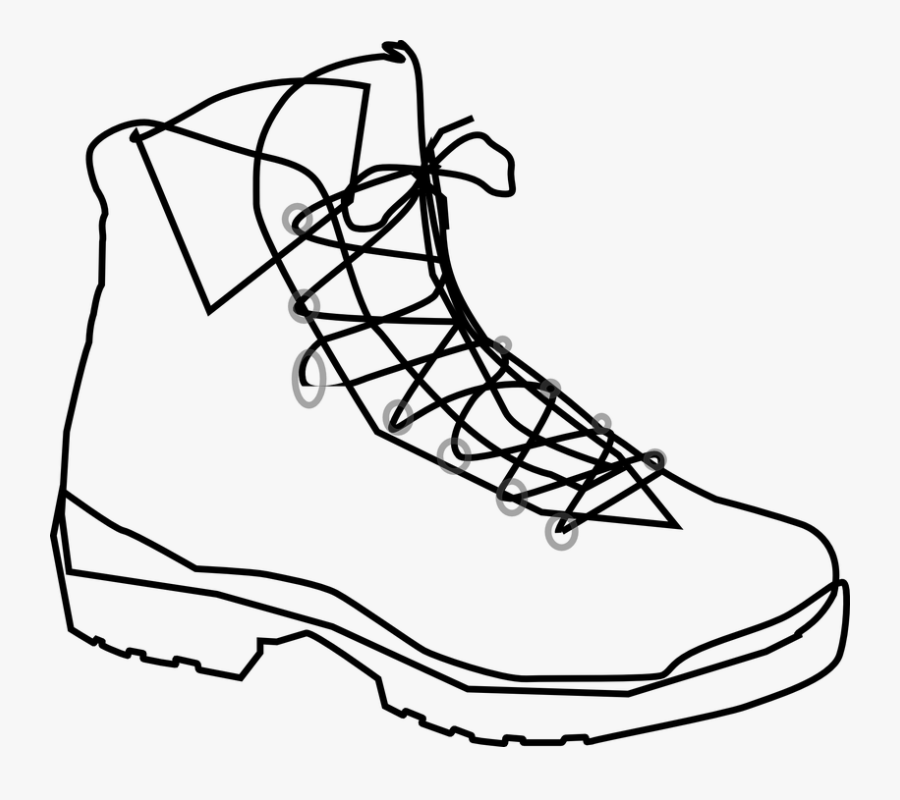 Transparent Sneaker Clipart - Boots Outline, Transparent Clipart