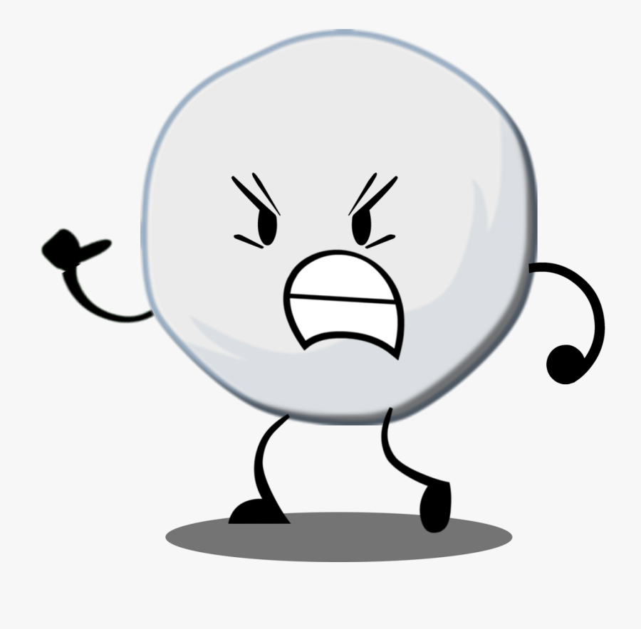 Transparent Snowball Png - Bfdi Snowball, Transparent Clipart