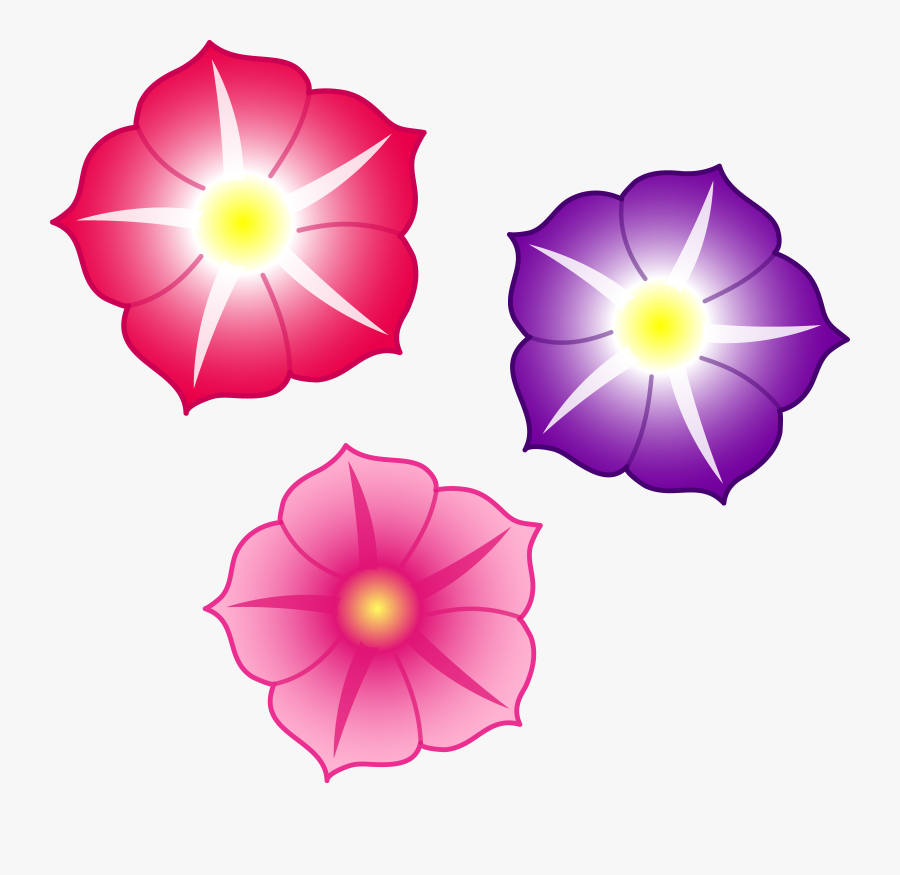 Purple Flowers Clipart, Transparent Clipart