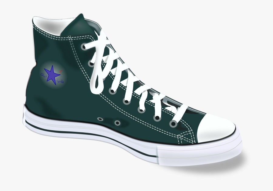 Free Clip Art "conversl Chucks - Simpul Tali Sepatu Converse, Transparent Clipart