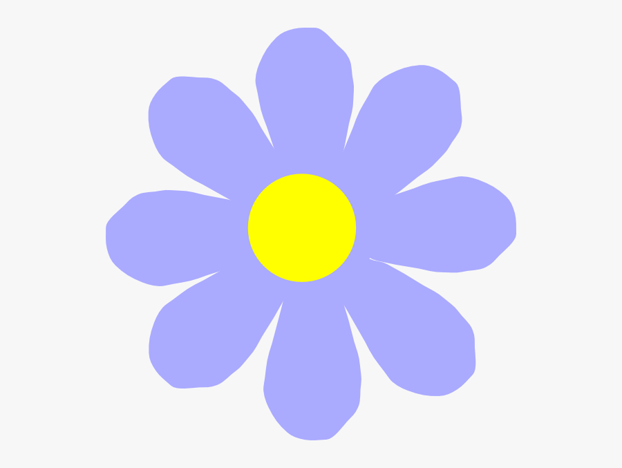 Blue Flower Clip Art - Flower Colored Clip Art, Transparent Clipart