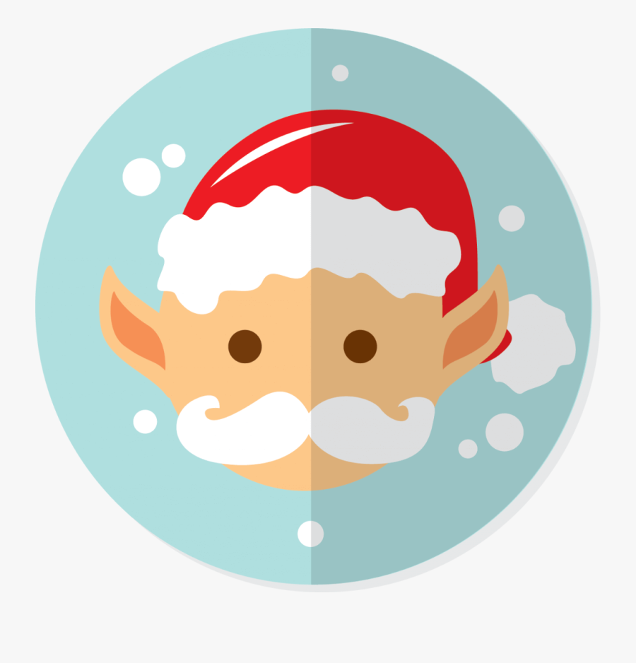 When The Other Elves Are Throwing Snowballs At Each - Santa Claus, Transparent Clipart