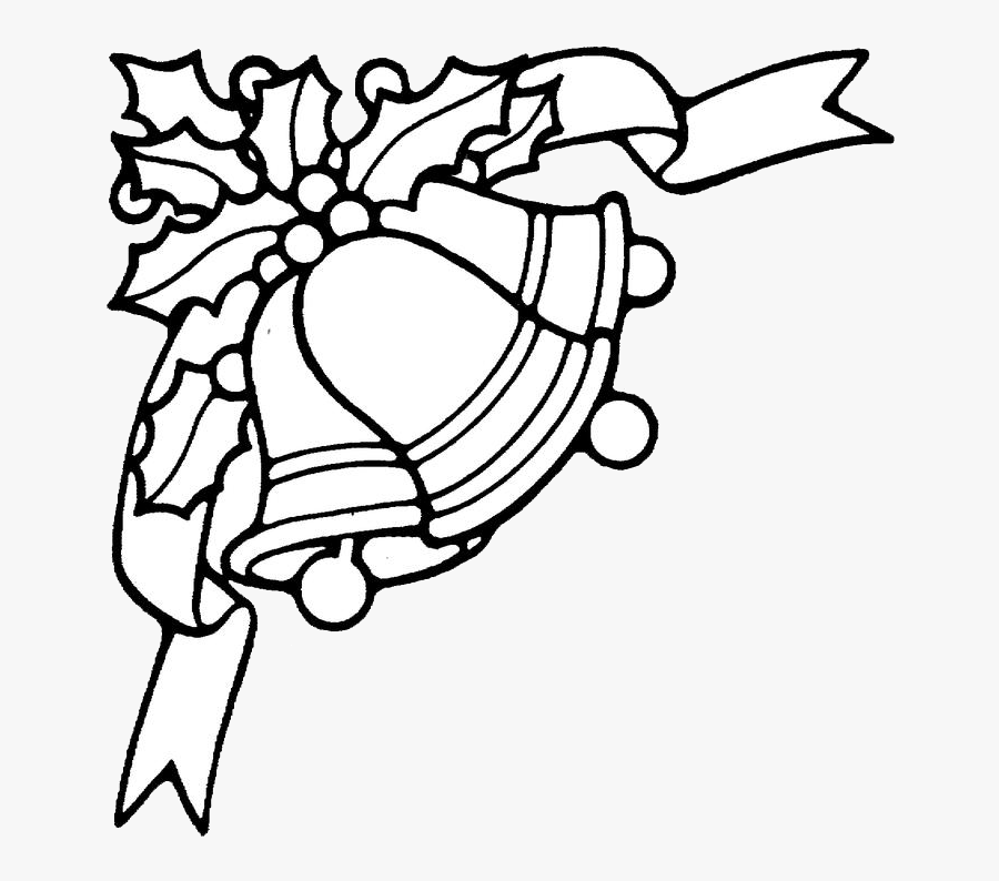Transparent Bells Png - Drawing Of Christmas Bells, Transparent Clipart