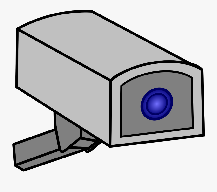 Filedrawing Of A Cctv Camera - Draw A Cctv Camera, Transparent Clipart