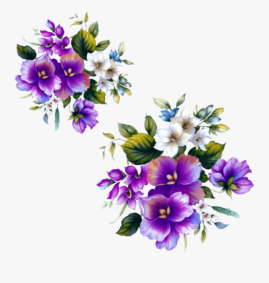 Floral Design Flower Purple - Purple Flower Flowers Png, Transparent Clipart