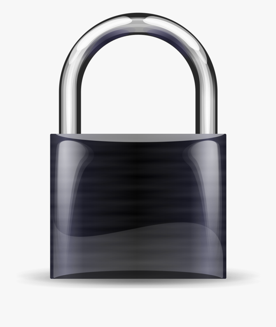 Black Padlock, Transparent Clipart