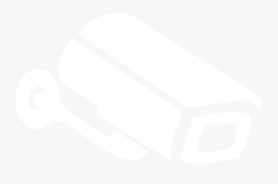 White Security Camera Icon, Transparent Clipart