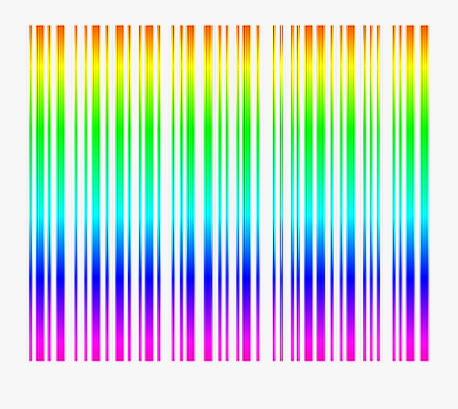 Transparent Barcode Clipart - Rainbow Barcode Transparent, Transparent Clipart