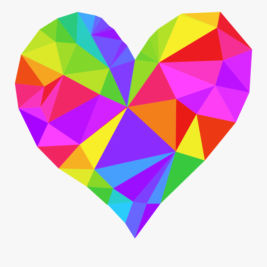 Clip Art Tye Dye Heart, Transparent Clipart