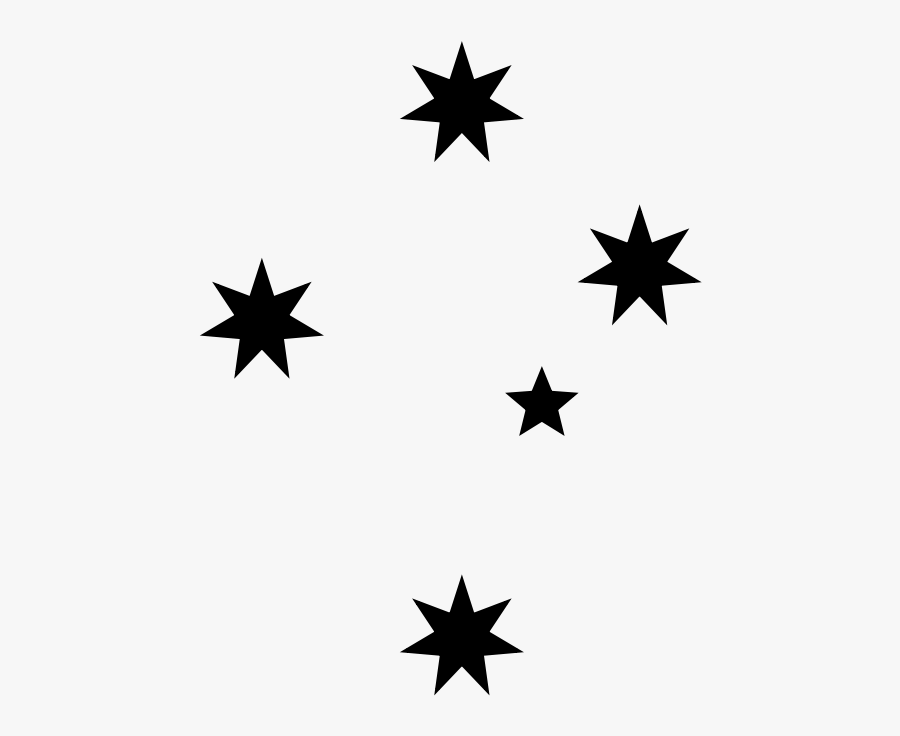 Transparent Black Stars Png - Australian Flag Stars Png, Transparent Clipart