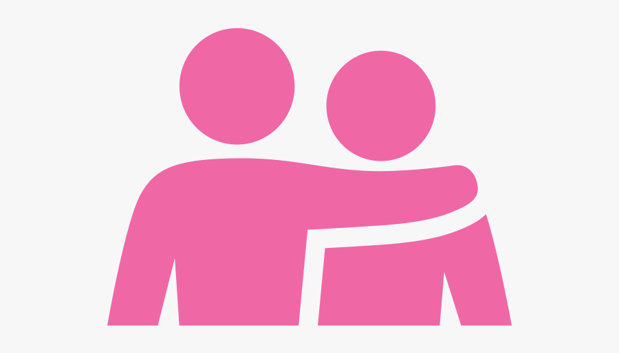 Two People Embracing - Fellowship Icon, Transparent Clipart