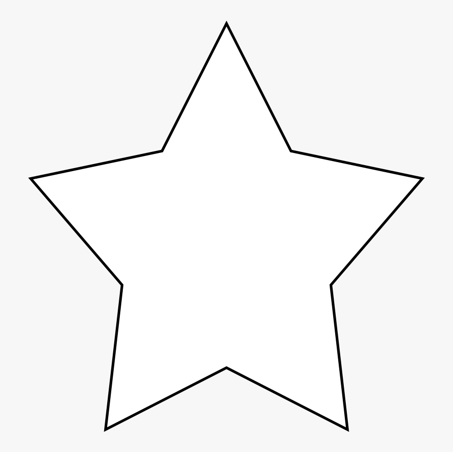 5 Point Star Clipart Black And White Uploaded By The - Clipart White Star Transparent Background, Transparent Clipart