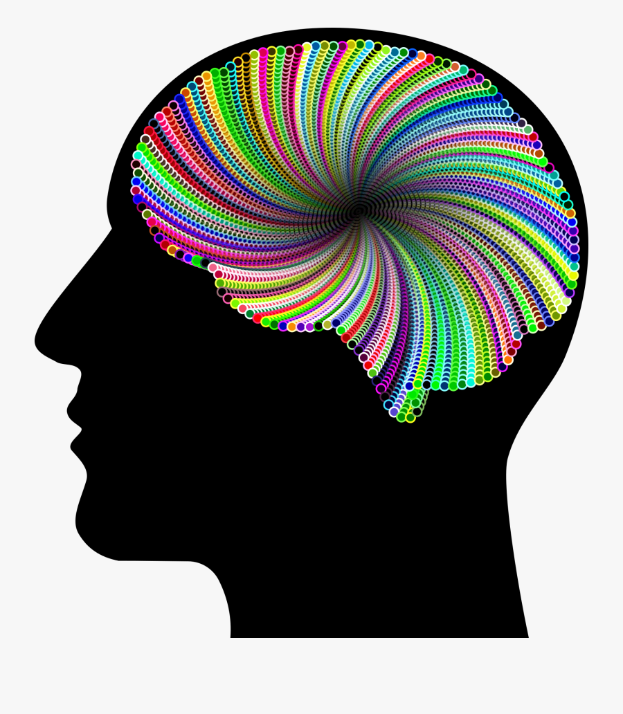Line,headgear,brain - Human Head Brain Art, Transparent Clipart