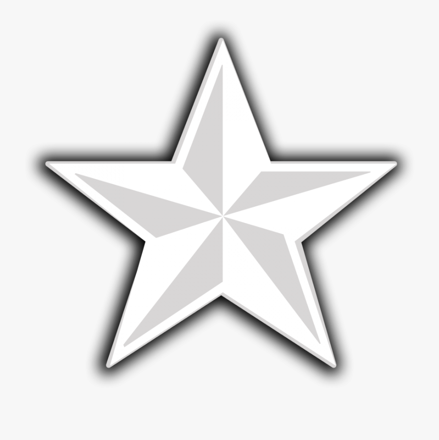 D Png Icon - Transparent Background White Star, Transparent Clipart