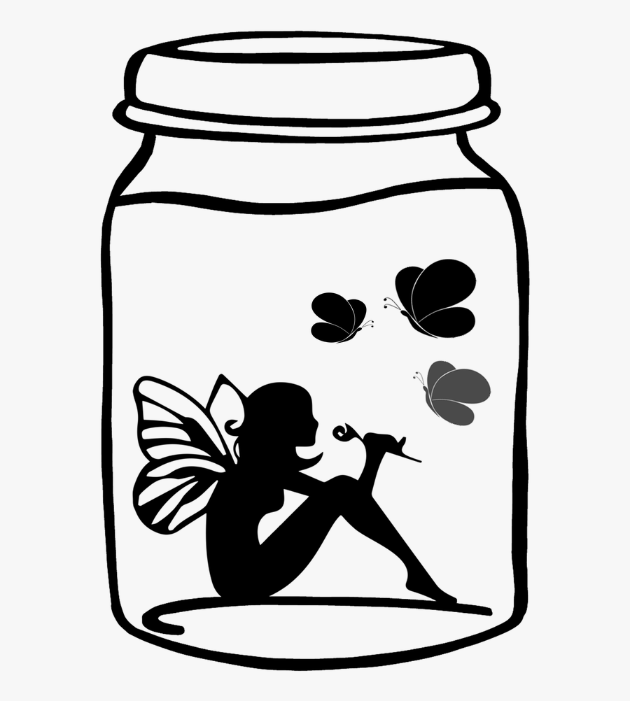 Jar Silhouette Png Clipart , Png Download - Silhouette Fairy Clipart Png, Transparent Clipart