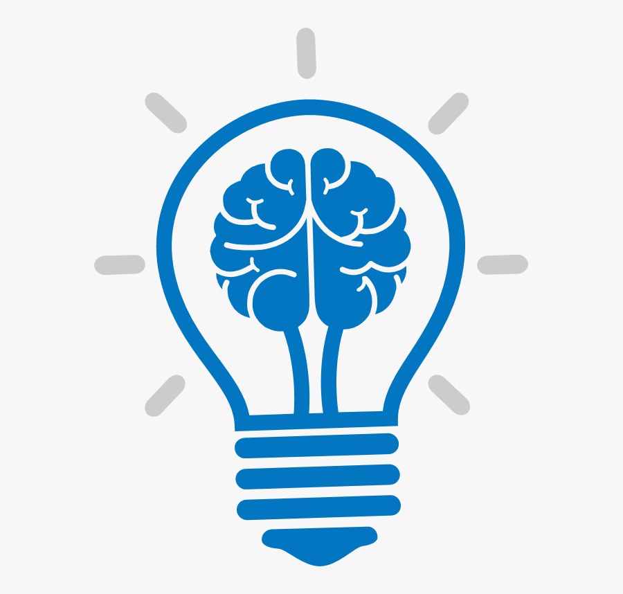Light Brain Incandescent Bulb Cartoon Icon Clipart - Brain Light Bulb Png, Transparent Clipart