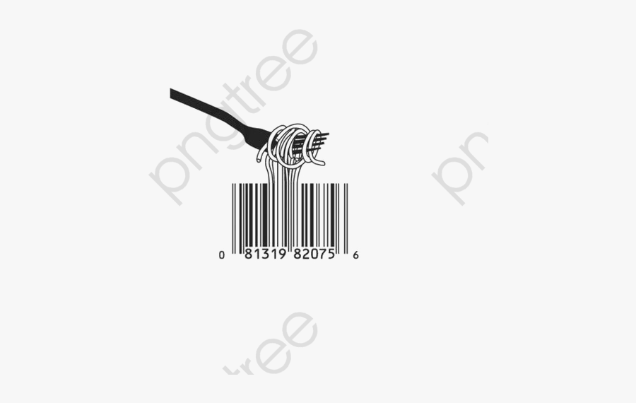 Fork Clipart Logo - Codigo De Barras Fideos, Transparent Clipart
