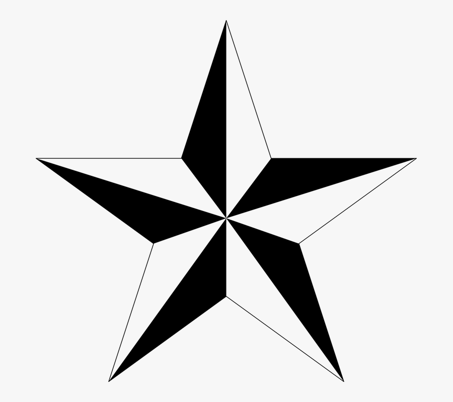 Black Stars Clipart 27, Buy Clip Art - 3d 5 Point Star, Transparent Clipart