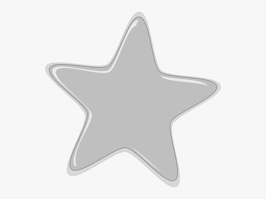 Silver Star Clipart, Transparent Clipart