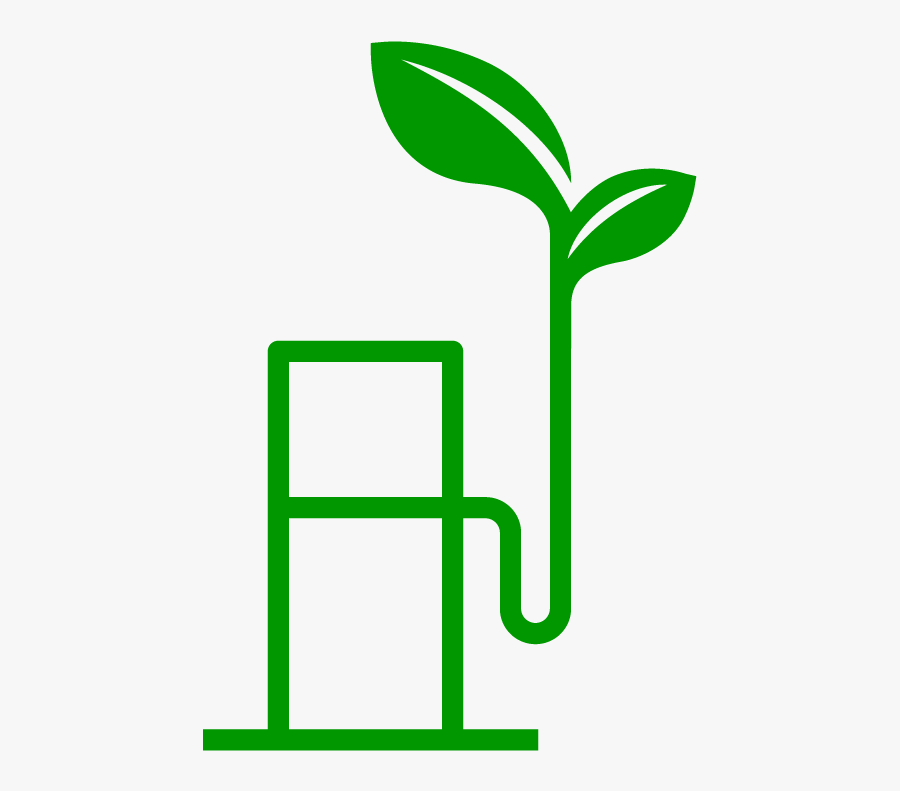 Clip Art Green Gas Pump - Illustration, Transparent Clipart