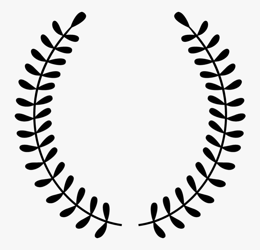 Open Laurel Wreath Design Rubber Stamp - Greek Invitation, Transparent Clipart