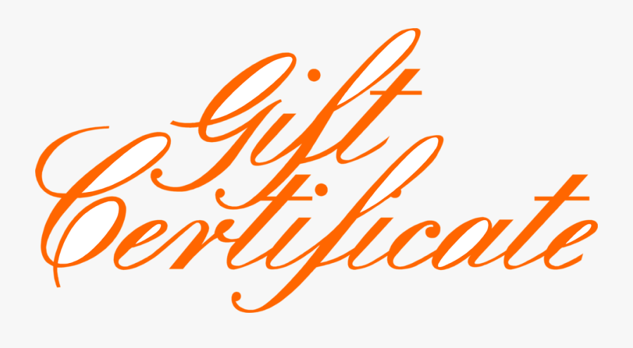 Clip Art Gift Certificate Clipart - Calligraphy, Transparent Clipart