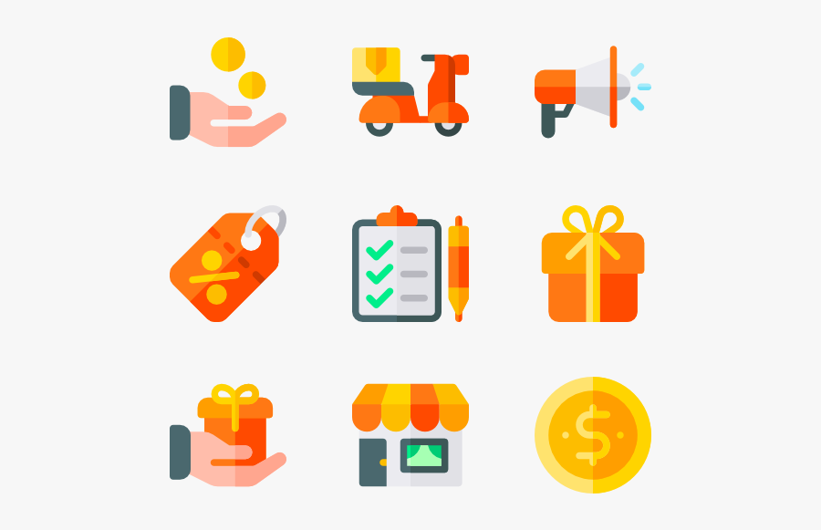 E-commerce - Gift Certificate Vector Png Icon, Transparent Clipart