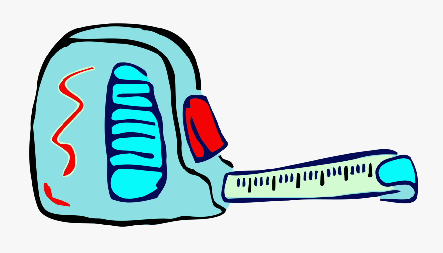 Area,shoe,artwork - Tape Measure Blue Clipart, Transparent Clipart