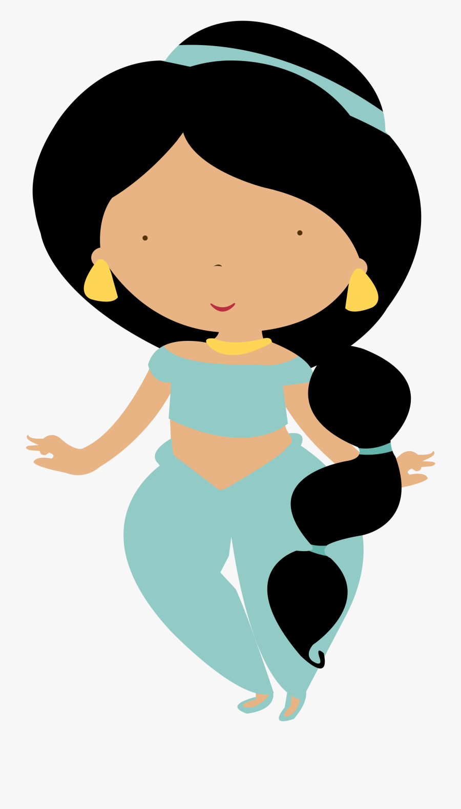 Princesas Da Disney Princess - Princess Jasmine Clipart Png, Transparent Clipart