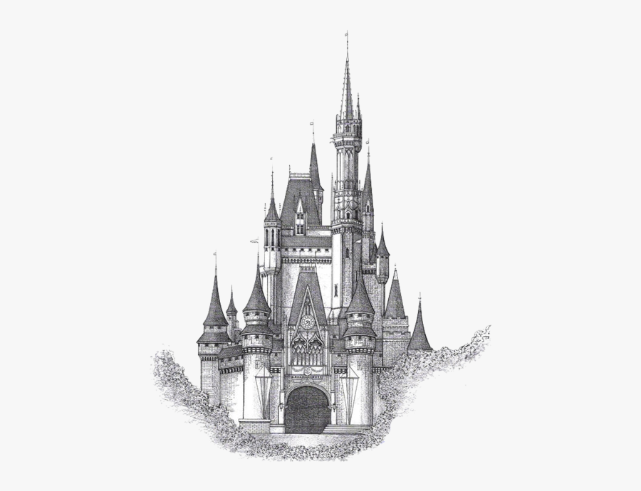 Disneyland Clipart Castle German - Disney Castle Drawing, Transparent Clipart
