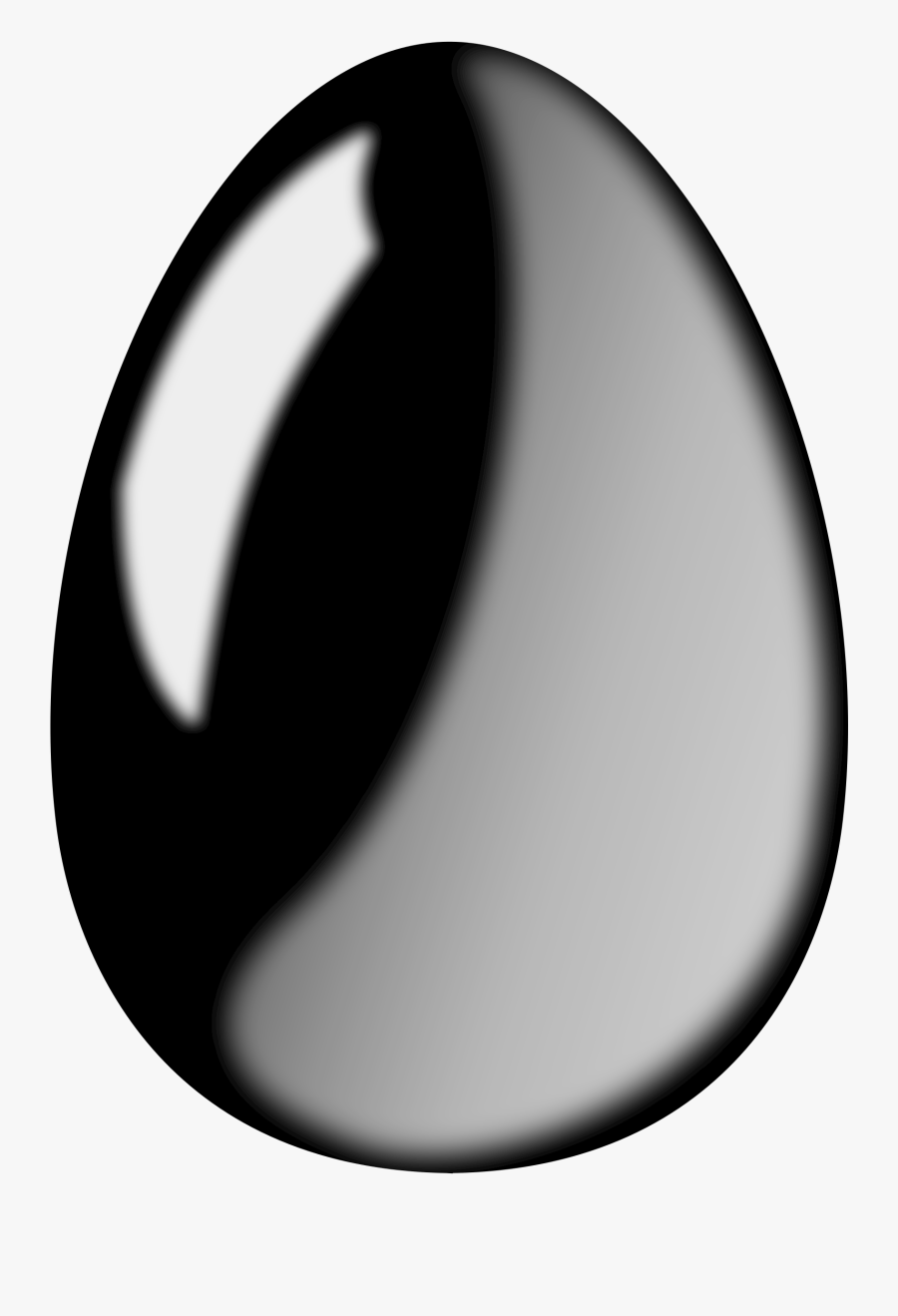Black Egg Clipart - Circle, Transparent Clipart
