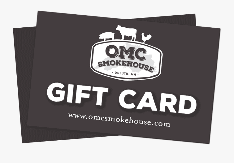 Omc Smokehouse Gift Cards - Packaging And Labeling, Transparent Clipart