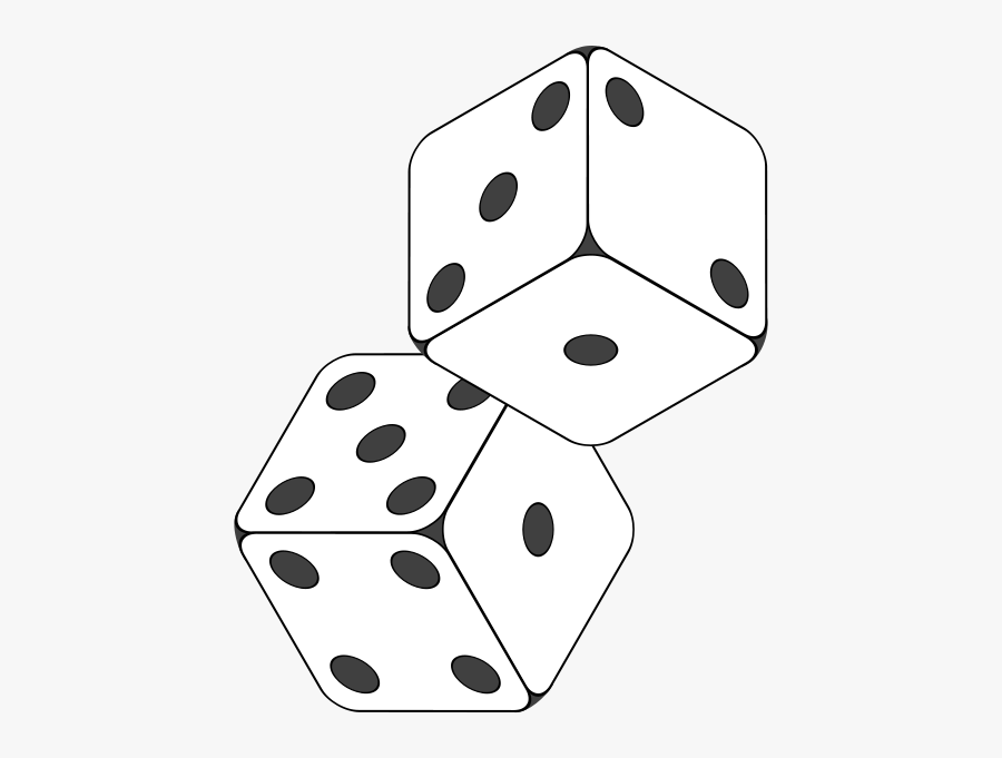 Domino Clipart Sketch, Domino Sketch Transparent Free - Dice Black And White, Transparent Clipart