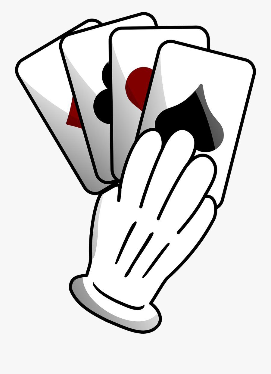 Playing Card Clipart - Hand Of Cards Clipart, Transparent Clipart