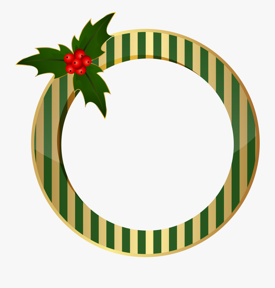 Christmas Round Frame Png Clipart , Png Download, Transparent Clipart