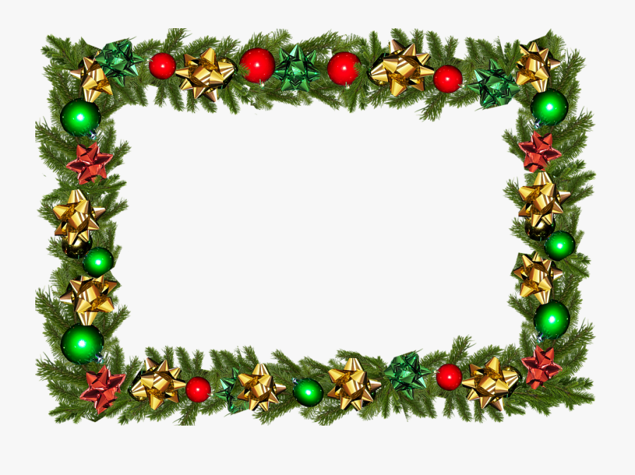 Holiday Clipart Frames - กรอบ เม อ รี่ คริสต์มาส, Transparent Clipart