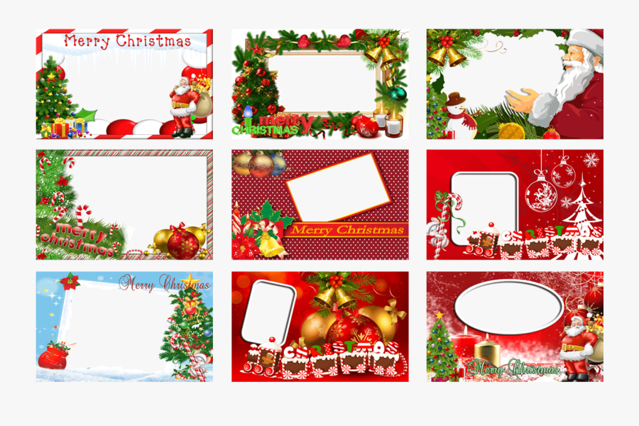 Transparent Christmas Card Frame Png - Christmas Tree, Transparent Clipart