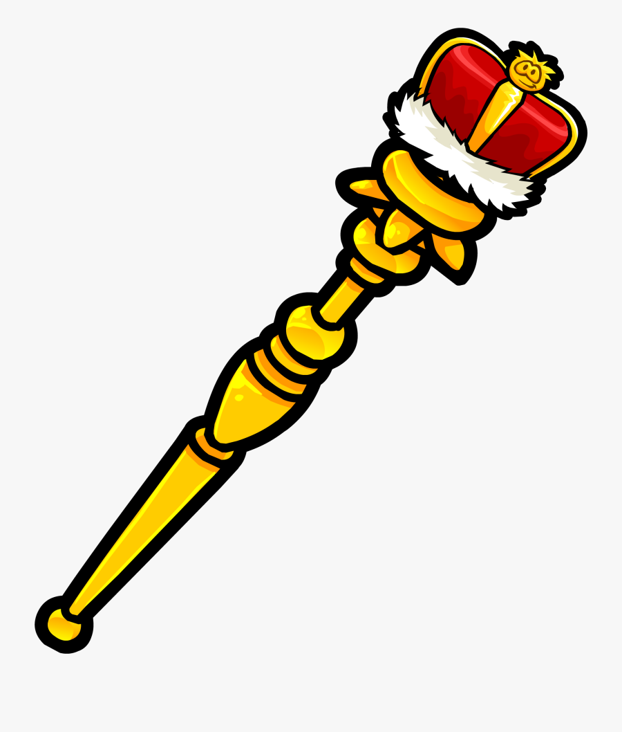 Royal Crayon Cliparts - Transparent Royal Scepter, Transparent Clipart