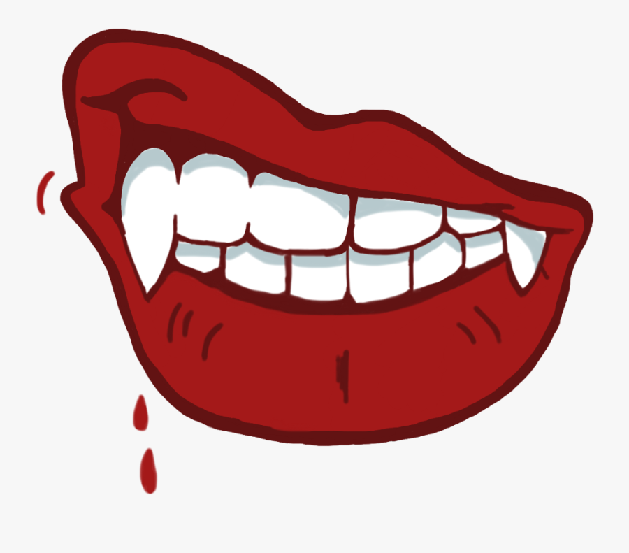 Transparent Vampire Teeth Clipart Transparent - Sticker , Free ...